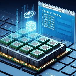 computer memory with queries executing and Microsoft Fabric logo. Image 4 of 4